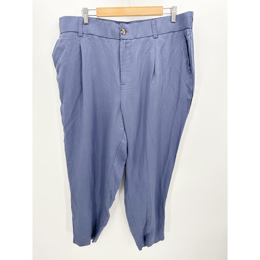 Torrid Womens Purple Ankle Cropped Dress Pants Size 20 NWT Career Office